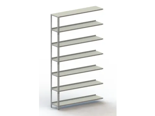 magazijnstelling,aanbouwveld,HxBxD 2200x1252x304mm,vaklast 80kg