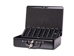 Geldkist met Euro muntinzet Zwart