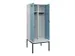 locker met bank,voor scheiding van kleding,HxBxD 2120x800x815mm,2vak