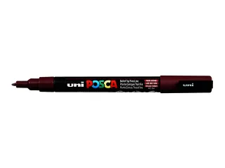 Verfstift Posca PC3M Fijne punt 0,9-1,3mm Wijnrood - 2