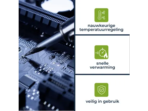 Set Met Soldeerstation Met Instelbare Temperatuur - 40-48 W - 150-480