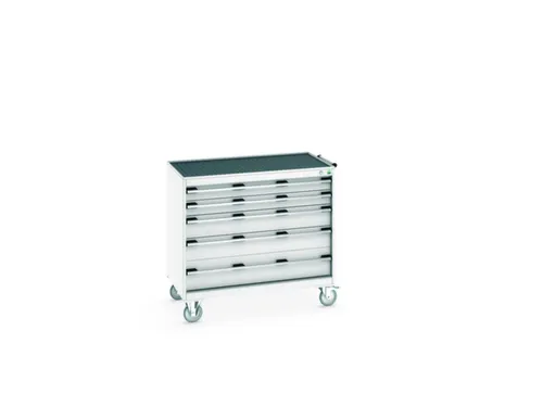 ladekast HxBxD 980x1050x650mm 5laden romp RAL7035 front RAL7035