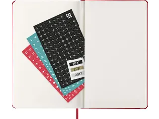 Agenda 2027 Moleskine 12M Weekly 7dag/1pagina large hc scarlet red - 7