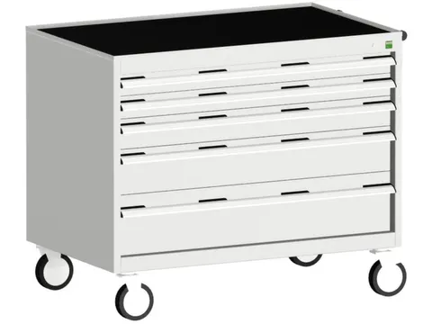 ladekast HxBxD 880x1050x650mm 5laden romp RAL7035 front RAL7035