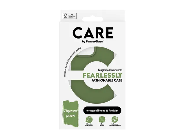 PanzerGlass CARE by PG Green MagS iPhone16 6.9 Pro, Hoes, Apple, Apple