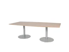 Linesto Vergadertafel Vaste Hoogte 240x120 Ton Havana/Kersen 25mm Alu