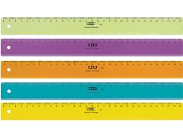 Lat Uit Plastic Assorti Kleuren, 30 Cm