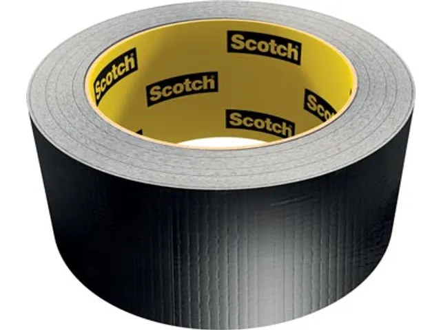 ducttape Universal, ft 48 mm x 25 m, zwart
