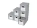 Elba Archieflade, Ft 38,5 X 46 X 35 Cm, Grijs En Wit