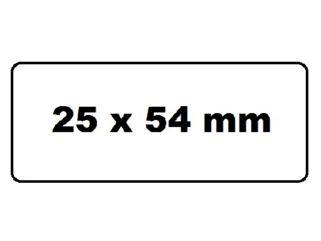 Labeletiket Quantore 11352 54x25mm retour wit
