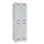 Dubbeldekse garderobekast,HxBxD 1850x600x500mm,2x2vak.,vak B 300mm