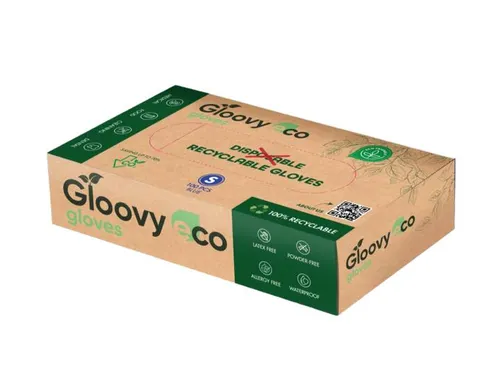 Gloovy Eco Duurzame Hygiëne Handschoen Blauw Maat L 20x100 stuks