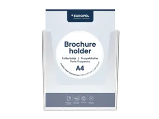 Folderhouder Europel wand A4 transparant - 1