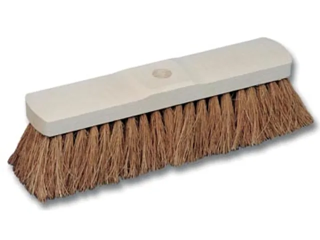 Kokosborstel in ongelakt hout van 32cm