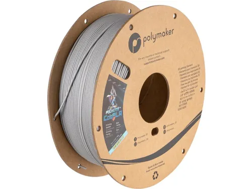 PolyLite CosPLA Version A Easily Sandable grijs/zilver 1kg 3D Filament