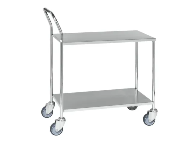 Serveerwagen,Draagverm. 200Kg,2Etage(S),Houten Legbordetage