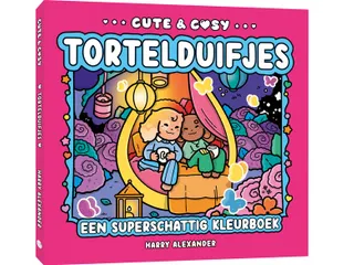 Kleurboek Cute en Cosy Tortelduifjes 64 pagina's - 6
