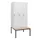 locker met bank,HxBxD 1950x900x815mm,3vak,vak B 300mm,draaigrendel