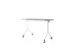 Opklapbare tafel Rocada Elva 120x60cm verrijdbaar wit/grijs