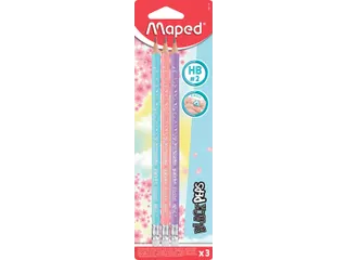 potlood Black'Peps Pastel gum 3 stuks - 1