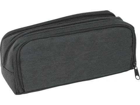 Schooletui Eberhard Faber leeg rechthoekig 3-vaks Antraciet