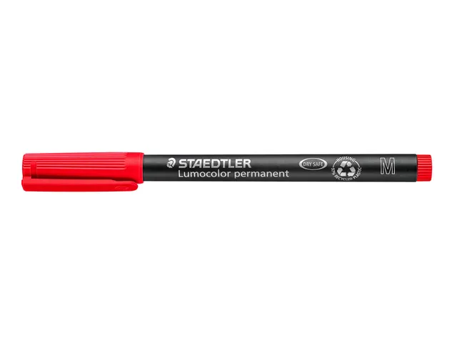 Viltstift Staedtler OHP Lumocolor 317 Medium 1.0mm Rood