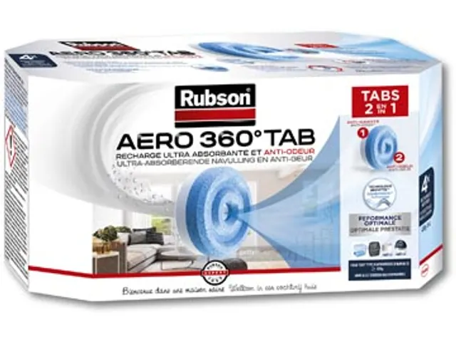 Rubson Aero 360 Vochtopnemer navulling Neutraal 4 stuks