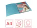 Colour'Breeze ringmap, 4 ringen, PP, ft A4, met soepele kaft blauw