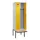 locker met bank,voor scheiding van kleding,HxBxD 2120x600x815mm,2vak