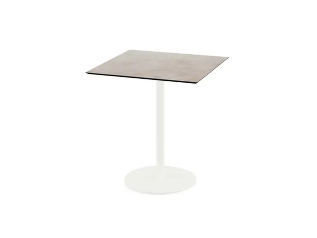bistrotafel,HxBxD 730x700x700mm,rechthoekig,schotelvoet wit