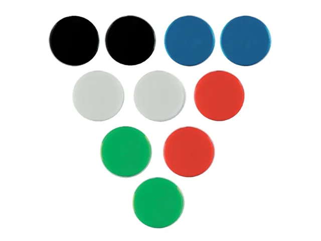 Magneet Nobo 38mm zwart 4 stuks