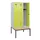 locker met bank,HxBxD 1950x900x815mm,3vak,vak B 300mm,cilinderslot