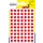 PSA08R ronde markeringsetiketten diameter 8 mm rood