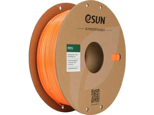 eSUN 3D printer Filament PETG 1,75mm Solide Oranje 1kg