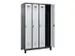 locker voor scheiding van kleding,HxBxD 1950x1200x500mm,4vak