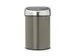 Wandafvalemmertje Touch Bin 3 Liter Platinum