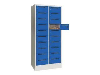Postsorteerkast 1850x830x500mm 2x10 Vakken Ral7035 Front Ral5010 - 1