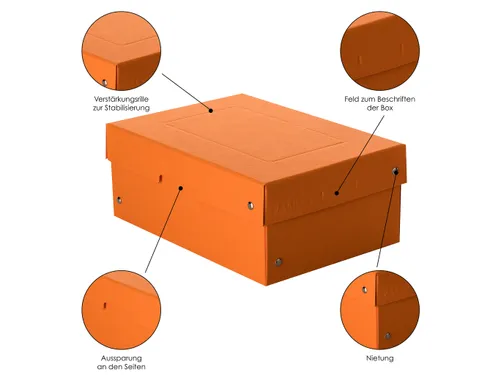 PureBox Pastell A5 orange 100mm