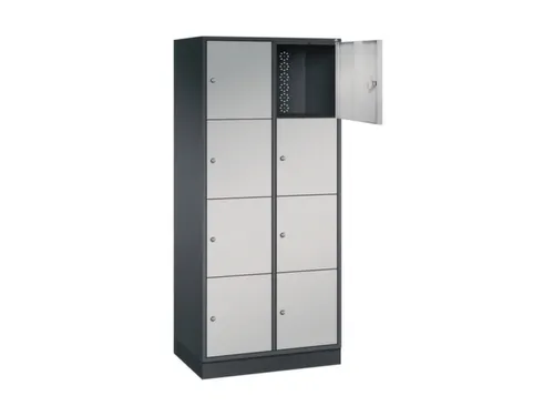 grootvolume-lockersysteem,HxBxD 1950x820x500mm,2x4vakken,cil.-slot