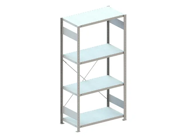 magazijnstelling,grondveld,HxBxD 2000x1056x536mm,vakl. 150kg