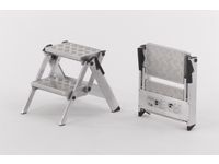 Veiligheids-Vouwtrap Aluminium Platform H 0 46M 2Treden Traanplaat