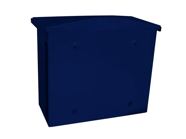 Wandbrievenbus Zamoran Blauw Staal