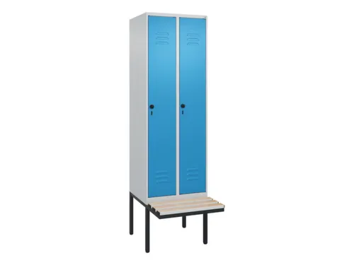 locker voor scheiding van kleding,HxBxD 2120x600x815mm,2vak