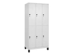 dubbeldekse locker,HxBxD 1950x900x500mm,3x2vak.,vak B 300mm