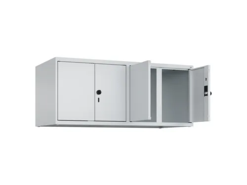 opzetkast,v. locker,4vak.,vak B 300mm,HxBxD 500x1200x500mm,vleugeldeur