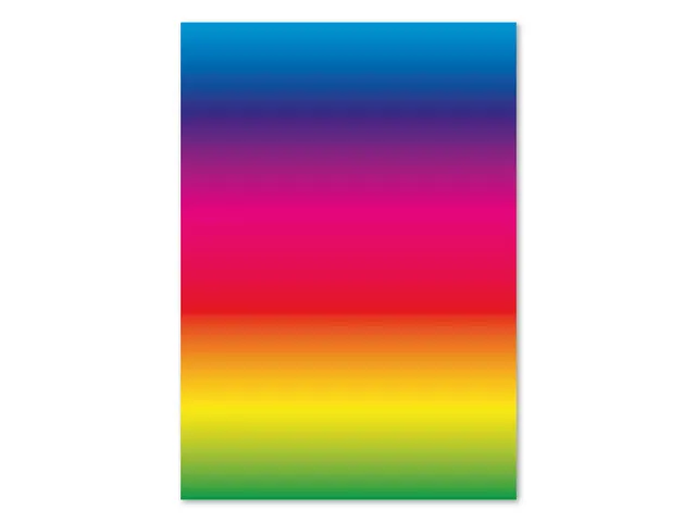Regenboogpapier Kangaro 22x32 cm, tweezijdig bedrukt, 10 vel, 200 gram