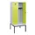 locker met bank,HxBxD 1950x800x815mm,2vak,vak B 400mm,cilinderslot