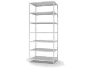 magazijnstelling,grondveld,HxBxD 3000x1300x800mm,vaklast 350kg - 2