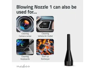 Handstofzuiger / luchtblazer Nedis 90W oplaadbaar zwart - 6
