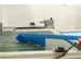 Vikan Hygiene precisieborstel lange steel 600mm medium vezels Blauw